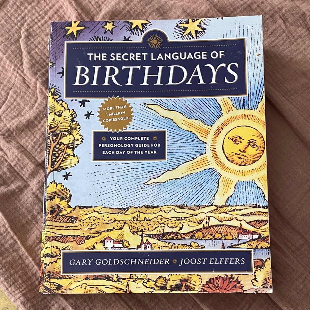 Secret language of birthdays book